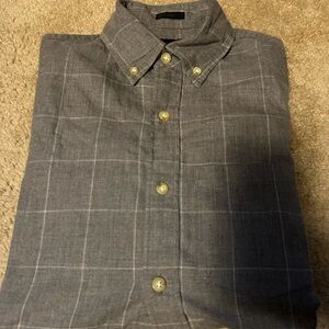 J. Crew Gray Plaid Men's Shirt